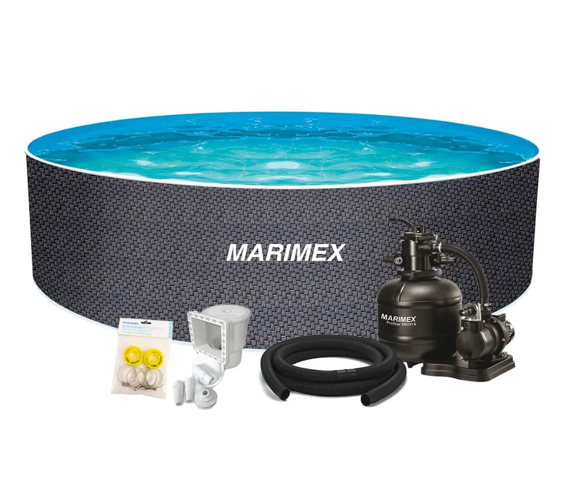 Marimex | Bazén Marimex Orlando Premium DL 4,60x1,22 m s pieskovou filtráciou a príslušenstvom - motív RATAN | 19900128