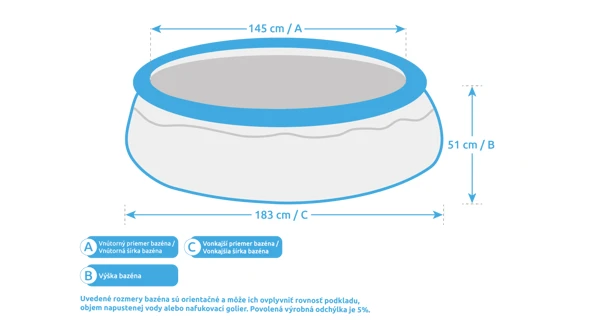 Bazén Marimex Tampa 1,83x0,51 m bez príslušenstva - motív Korytnačka