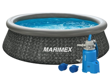 Bazén Marimex Tampa 3,05x0,76 m s pieskovou filtráciou - motív RATAN