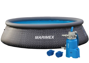 Bazén Marimex Tampa 3,66x0,91 m s pieskovou filtráciou - motív RATAN