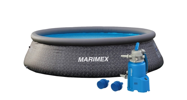 Bazén Marimex Tampa 3,66x0,91 m s pieskovou filtráciou - motív RATAN