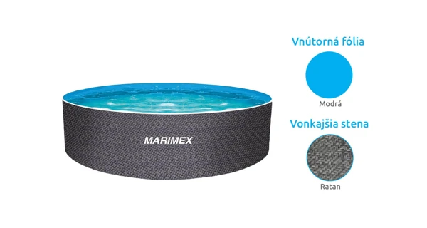 Bazén Orlando Premium DL 4,60x1,22 m RATAN bez prísl.