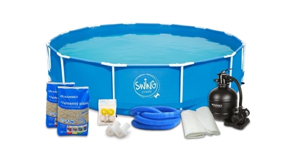 Bazén Swing Florida 4,57x1,22 m s pieskovou filtráciou a príslušenstvom