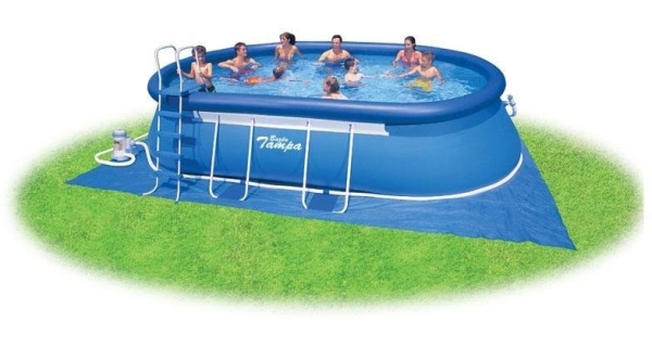 Bazén Tampa ovál 3,05 x 5,49 x 1,07 m s kartušovou filtráciou