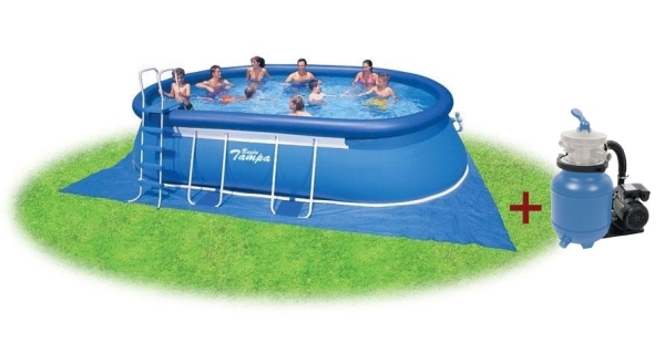 Bazén Tampa ovál 3,05x5,49x1,07 m s pieskovou filtráciou ProStar 3