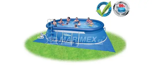 Bazén Tampa ovál 6,10 x 3,66 x 1,22 m s kartušovou filtráciou