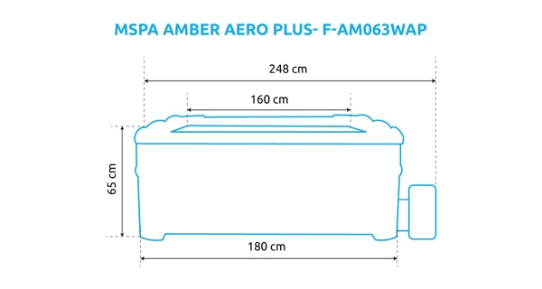 Bazén vírivý MSPA OSLO AMBER AERO PLUS- F-AM063WAP