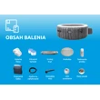 Bazén vírivý nafukovací Pure Spa - Bubble Greywood Deluxe AP 6