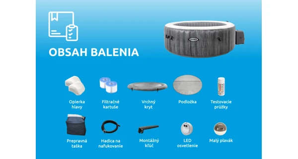 Bazén vírivý nafukovací Pure Spa - Bubble Greywood Deluxe AP 6