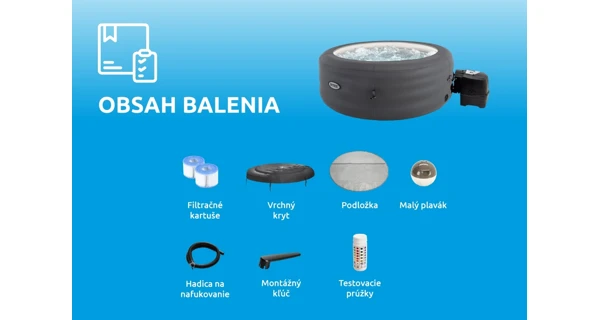 Bazén vírivý nafukovací Simple Spa - Bubble -VYSTAVENÉ