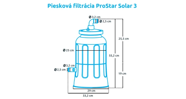 Bazénová filtrácia ProStar Solar 3