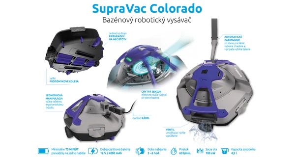 Bazénový robotický vysávač Marimex SupraVac Colorado