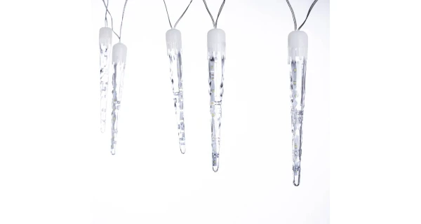 Cencúle s tečúcim efektom 180 LED - studená biela, 10 ks