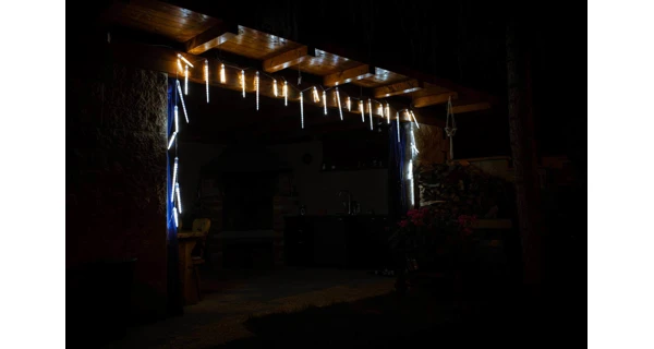 Cencúle s tečúcim efektom 446 LED - studená biela, 20 ks (3 rôzne veľkosti)