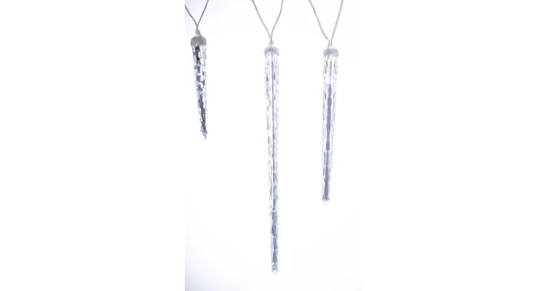 Cencúle s tečúcim efektom 446 LED - studená biela, 20 ks (3 rôzne veľkosti)