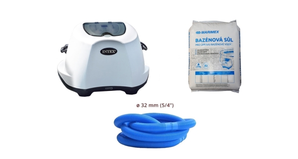 Chlorinátor s E.C.O. + bazénová soľ + hadice