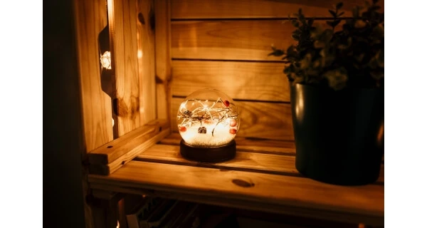 Crystal ťažítko s cezmínou 10 LED