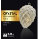 Crystal závesná biela šiška  10 LED