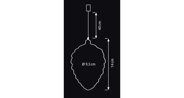 Crystal závesná biela šiška  10 LED