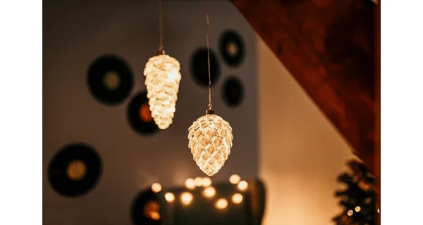 Crystal závesná biela šiška  10 LED