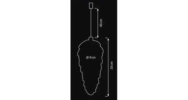 Crystal závesná biela šiška 12 LED