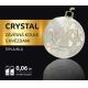 Crystal závesná guľa s hviezdami 10 LED