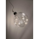 Crystal závesná guľa s hviezdami 10 LED
