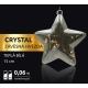 Crystal závesná hviezda  12 LED