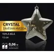Crystal závesná hviezda  12 LED