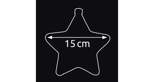 Crystal závesná hviezda  12 LED