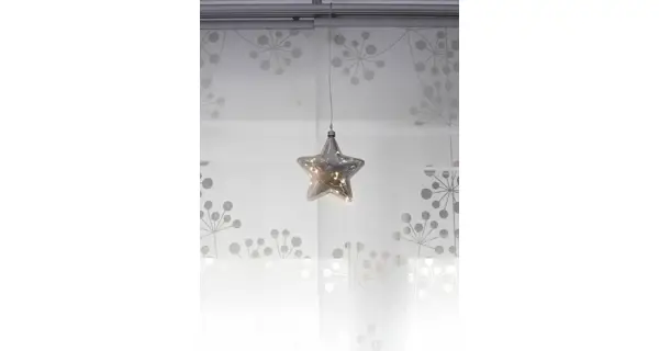 Crystal závesná hviezda  12 LED