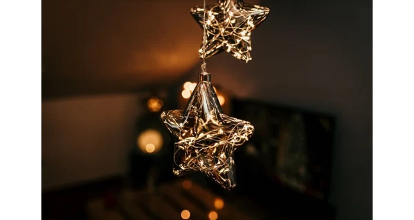 Crystal závesná hviezda  12 LED