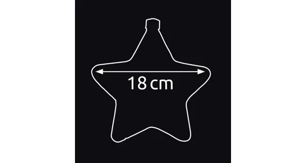 Crystal závesná hviezda 15 LED