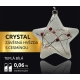 Crystal závesná hviezda s cezmínou 15 LED