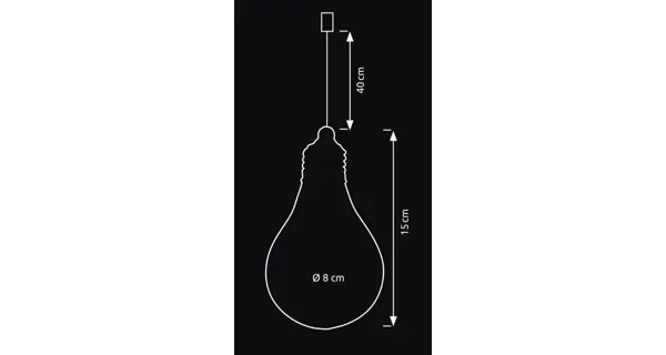 Crystal závesná žiarovka 10 LED
