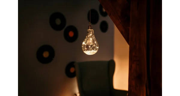 Crystal závesná žiarovka 10 LED