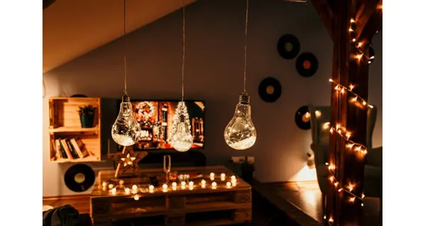 Crystal závesná žiarovka 10 LED