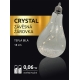 Crystal závesná žiarovka 12 LED