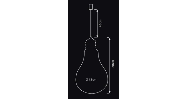 Crystal závesná žiarovka 15 LED