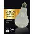 Crystal závesná žiarovka 15 LED