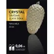 Crystal závesná zlatá šiška 15 LED