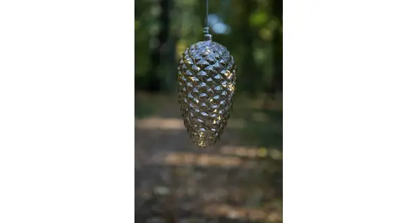 Crystal závesná zlatá šiška 15 LED