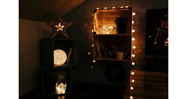 Crystal závesná zlatá šiška 15 LED