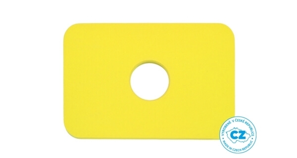 Detská plavecká doska Obdĺžnik -žltá