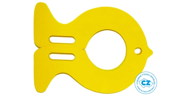 Detská plavecká doska Ryba - žltá