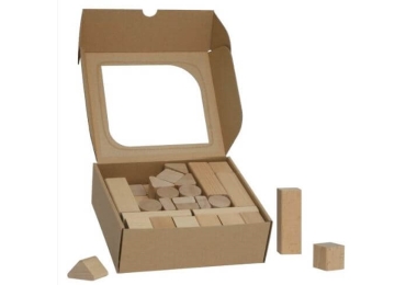 Detské drevené kocky 50 ks