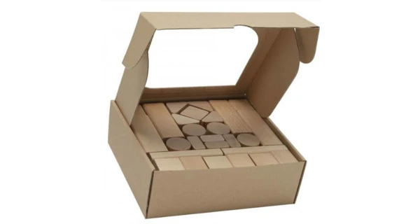 Detské drevené kocky 50 ks