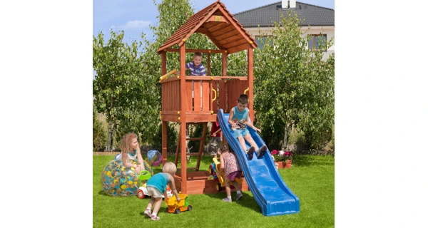 Detské ihrisko Marimex Play 001 + modrá šmykľavka