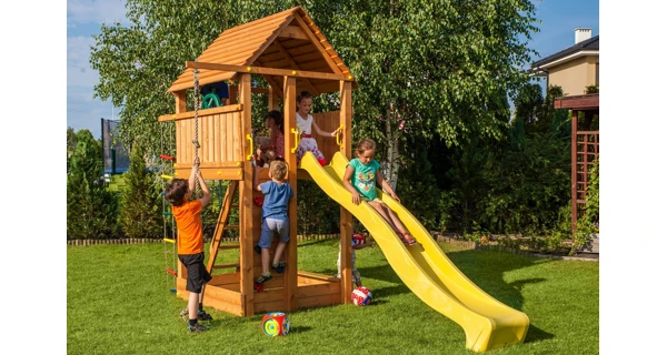 Detské ihrisko Marimex Play 004 + žltá šmykľavka