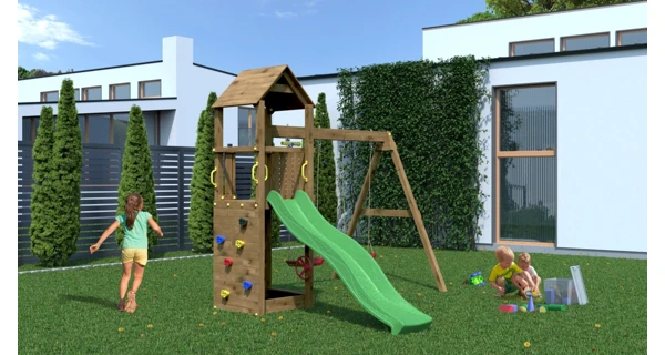 Detské ihrisko Marimex Play 006 Akát + zelená šmykľavka